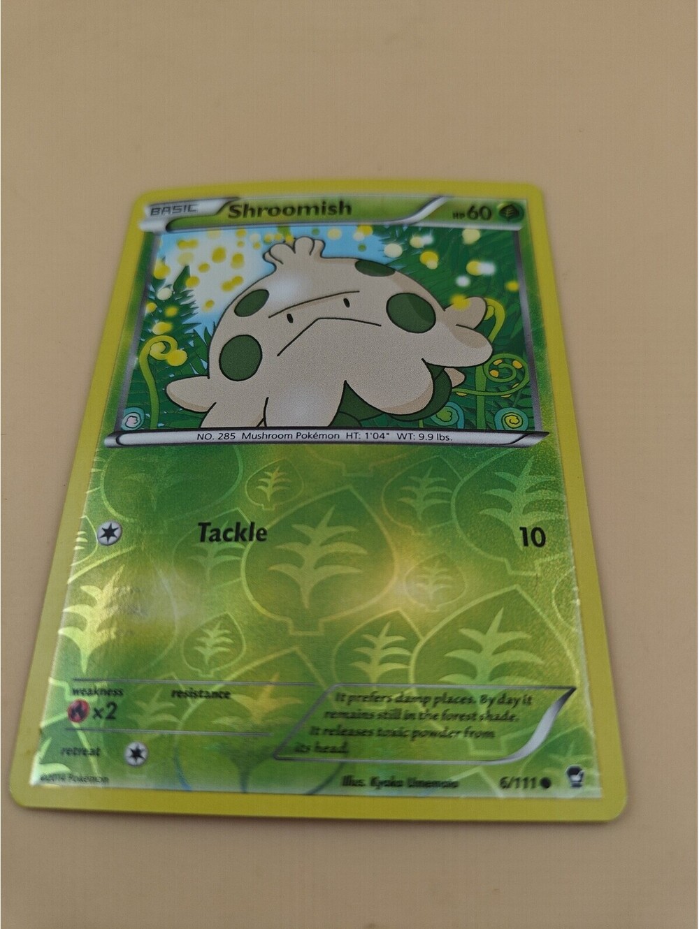 Pokemon Shroomish 6/111 Reverse Holo Furious Fists Common NM TCG Card